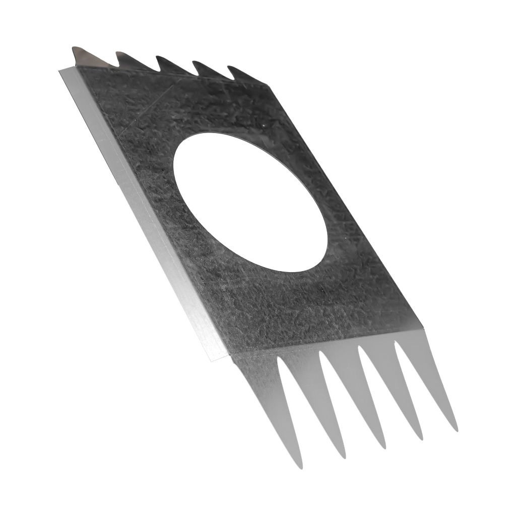 BABETA TECHO 10" GALVANIZADA CHAPA ONDULADA