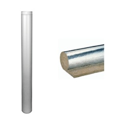 [03T125ZL] CAÑO 5" GALVANIZADO CON LANA 1,2 MTS