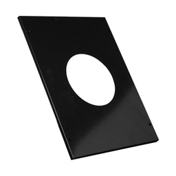 [03P180DRC] PLATINA 7" TECHO RECTANGULAR ORIFICIO CENTRO GRIS
